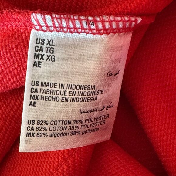 INC X-Large Joggers Pants Stretch Pockets High-Rise Ruched Cuffs Red New - Picture 7 of 8